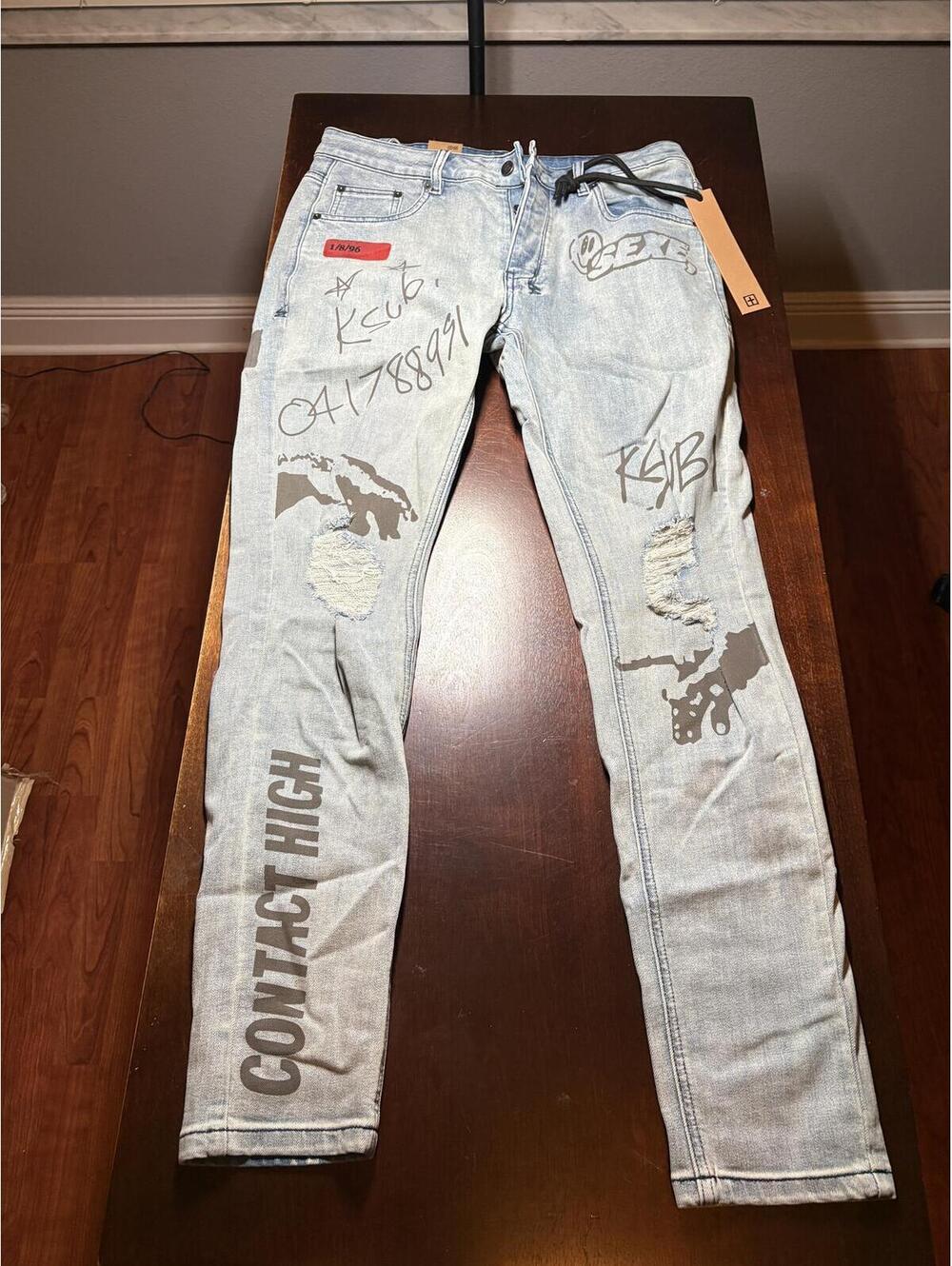Mens Denim Ksu Style Bi Jeans 32